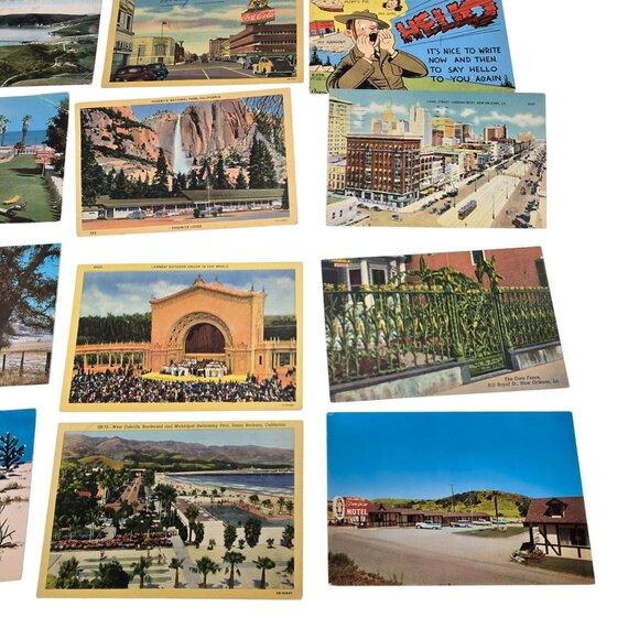 Vintage Postcard Collection Of 12 Pieces Various Locations Landmarks LI634 - Picture 4 of 10